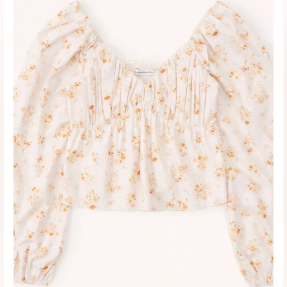 Abercrombie Floral Baby Doll Top